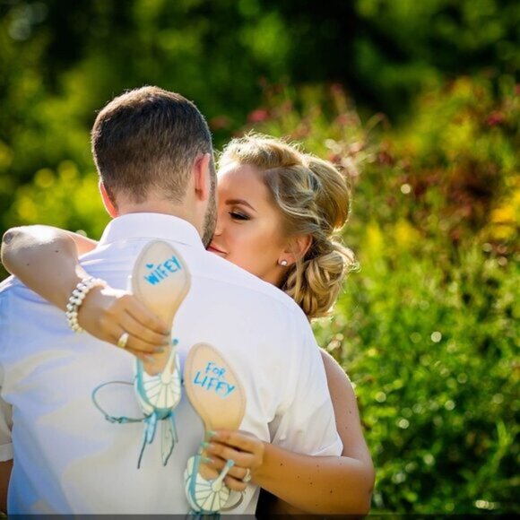 Sophia Webster Bridal Embroidery Sandal Chiara Butterfly Heels USA 7.5 b110E - Picture 9 of 13